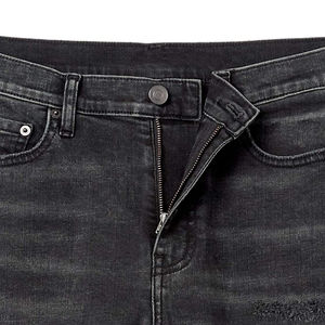 Pantalones cortos vaqueros rectos holgados de nuevo diseño para hombres con pantalones cortos de mezclilla informales con ajuste personalizado y malla - Product Image 4