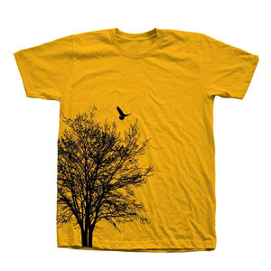 Venta al por mayor Unisex de alta calidad Camiseta 100% algodón de punto impreso árbol naturaleza diseño suelto ajuste bajo precio OEM hombres camiseta - Product Image 4