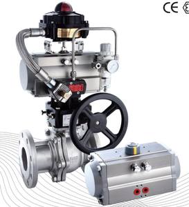 บอลวาล์วนิวเมติก PVC สแตนเลสใหม่พร้อมตัวกระตุ้นแบบนิวเมติกสำหรับกระปุกเกียร์วาล์ว - Product Image 6