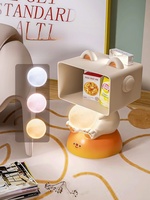Table de chevet en résine LED de dessin animé HJ HOME pour chambre d'enfant, table décorative pour appartement et hôpital