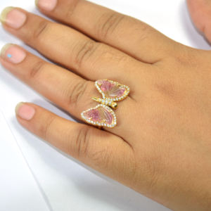 Anillos finos de Plata de Ley 925, bisel de piedras preciosas de turmalina múltiple Natural, anillos de aniversario de plata de estilo bohemio, suministro al por mayor - Product Image 2