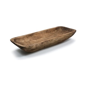Cuenco de madera 100% para servir alimentos con textura natural y pulido, cuenco para masa de madera de tamaño personalizado para hotel, precio al por mayor - Product Image 5