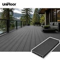 Plancher en bois composite WPC pour extérieur, résistant aux intempéries, imperméable, pour jardin et terrasse, directement de l'usine
