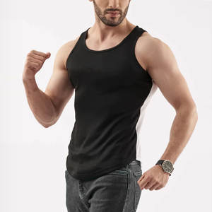เสื้อผ้าผู้ชายที่กําหนดเองยิมผู้ชายเสื้อกล้ามด้วยอัตราการขายส่ง / สไตล์ถนนใหม่ขนาดบวกผู้ชายผ้าฝ้ายทําเสื้อกล้าม - Product Image 3
