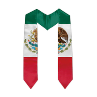Bandas de Graduación Personalizadas de Poliéster/Algodón, Colores y Logotipo Personalizados, Bufanda Formal de Satén, Uniforme Escolar, Sublimación de Honor