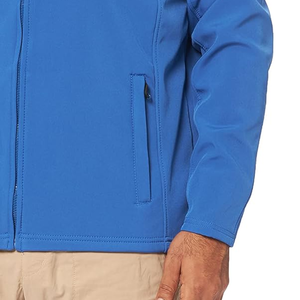 Vestes softshell pour hommes de couleur bleu clair, nouveau design, grossiste, veste softshell chaude pour hommes, imperméable pour la montagne - Product Image 6