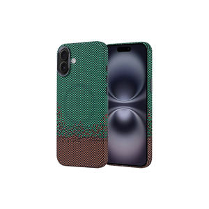 JoieCreatif Nekst Premium for Magsafe Carbon Fiber Look Silicone Case for iPhone 16 Plus Anti-Fingerprint Shockproof Green Cover - Product Image 1