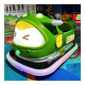 Colorful LED Lights Fiberglass Indoor Playground Amusement Kids Ride 24V Battery Operated Bumper Car For Shopping Mall