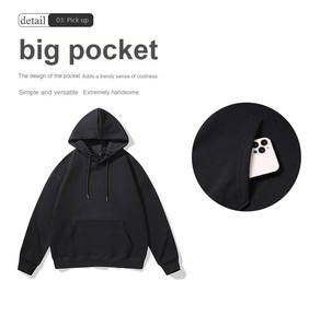 Sudadera con Capucha Deportiva de Invierno Personalizada para Hombre, Ecológica, Resistente al Viento, Corte Regular, Ropa Deportiva con Bolsillo, Forro Polar de Secado Rápido - Product Image 5