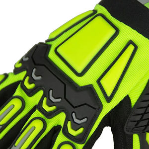 Gants à impact ODM HPPE personnalisés en TPR et PU résistants aux coupures pour l'huile et anti-vibration pour le travail mécanique et le sport avec logo personnalisé - Product Image 6