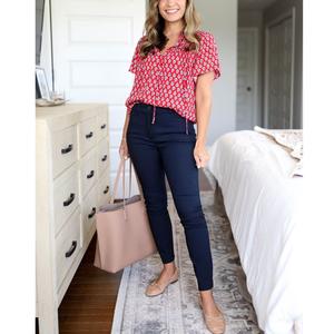 Qualité de luxe été Chino pantalon femmes haute qualité maigre sec Slim Fit grande taille jambes droites Chino court exportation de BD - Product Image 5