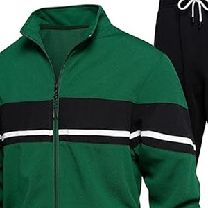 Chándales para hombre, chándal de moda informal teñido liso, chándales ajustados para hombre para ropa informal y de gimnasio subido por Dress Sports - Product Image 2