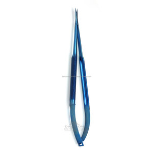 Tijeras de mango de microresorte de titanio, 7 pulgadas (18cm), 8mm d, puntas STR - Product Image 3