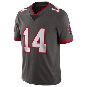 Uniforme de Fútbol Americano Personalizado al por Mayor, Sublimado, Transpirable, de Secado Rápido, Jersey de Manga Corta, Impresión Completa, Ropa Deportiva - Product Image 1
