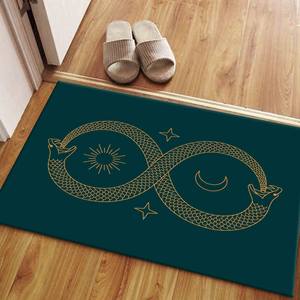 Ouroboros Printed <b>Rug</b>: Twin Flame, Snake Design, Modern, Bedroom, <b>Car</b> Mat,With Pile Soft <b>Rug</b> - Product Image 5