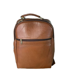 DIVINE INTERNATIONAL - Mochila de Cuero de Cocodrilo Hecha a Mano a Precios Bajos, Asa Resistente, Cierre de Cremallera, Cuero de Cocodrilo Auténtico, Uttar Pradesh - Product Image 5