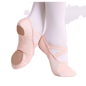 Zapatos de Ballet para Mujer, Parte Superior de Cuero Genuino, Suela Dividida Suave, Colores Personalizados, Tallas Variadas, Alta Calidad, Suela Blanda para Baile de Salón - Product Image 4