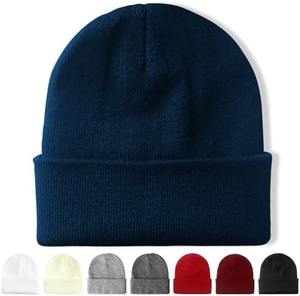 Unisex Custom Designed Soft Acrylic Winter <b>Hat</b> 100% Wool Knitted Beanie with Jacquard Logo for Beach OEM Branding - Product Image 5