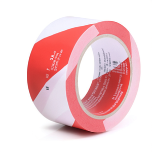 Ruban de marquage au sol en PVC IKS F33 rouge/blanc, longueur 33 m, largeur 50 mm, rouleau adhésif pour bureau - Product Image 3