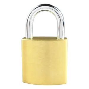 High security polished brass sports bags briefcases 30mm brass master key padlocks