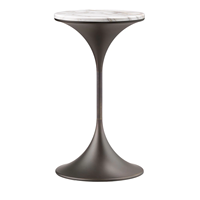 Table basse en marbre avec plateau en métal, design traditionnel élégant, forme personnalisée, écologique, pour la maison, le salon, la décoration d'hôtel
