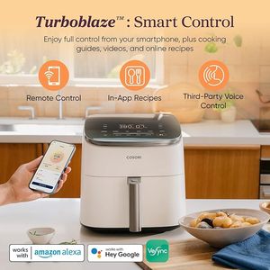 Friteuse à air intelligente Cosori TurboBlaze 9-en-1 de 6 litres, best-seller, contrôlée par application, disponible à la vente - Product Image 2