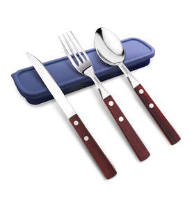 Cuillère fourchette à dessert en bois de la meilleure qualité avec manche en bois pour le dîner et meilleure pièce au design unique et emballage cadeau - Product Image 4