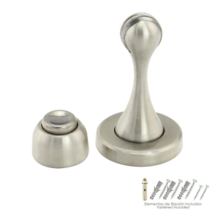 Fermaporta Magnetico Extra Forte, in Acciaio Inossidabile, per Montaggio a Parete e a Pavimento - Product Image 1