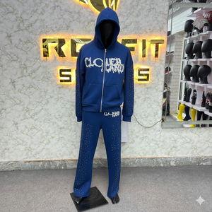 Survêtement pour homme de qualité supérieure, logo personnalisé, prix bas demandé par le client, style unique, nouveau design, survêtements pour homme - Product Image 3