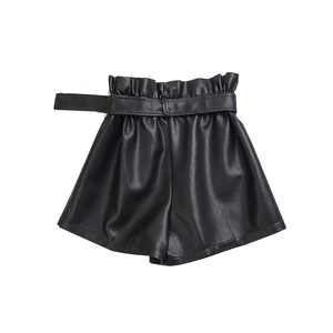 Nouveaux shorts en cuir personnalisés pour femmes, vêtements de mode, amples et respirants de haute qualité en provenance du Pakistan - Product Image 2