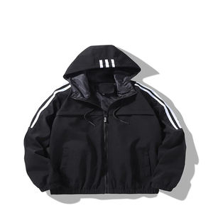 Belle tenue de sport personnalisée coupe-vent uni 100% vestes en polyester - Product Image 6