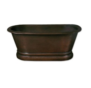 Dernière conception de baignoire en cuivre pur pour la douche et la baignoire au prix de gros Baignoire en cuivre pur antique. - Product Image 6