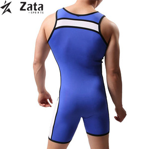 ชุดซิงเกิลเล็ตมวยปล้ำชายคุณภาพสูง ZATA SPORTS ผลิตตามสั่ง ขายส่งจากโรงงาน ผลิตจากผ้าสแปนเด็กซ์/โพลีเอสเตอร์ ยืดหยุ่นได้ - Product Image 4