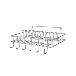 Soporte de pared para tazas y platillos con bandeja de goteo y diseño que ahorra espacio - Product Image 1