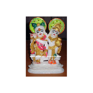 Statue Krishna en marbre, Statue religieux - Product Image 1