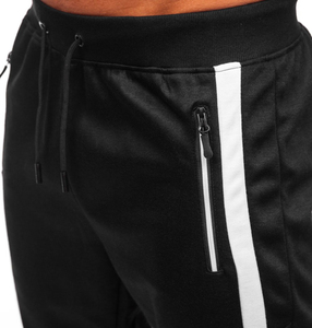 Pantalons de jogging tendance pour hommes en molleton uni avec taille élastique, cordon de serrage, motif 3D, tissu de leggings pour l'automne et l'hiver - Product Image 5
