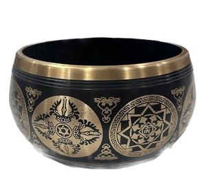 Cuenco de Canto de diseño personalizado de bronce tibetano antiguo de latón Venta caliente y cuenco de Yoga de alta calidad al mejor precio. - Product Image 1