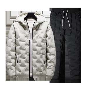 Gilets en polaire à capuche pour hommes de haute qualité 320g Épaissis Chauds Décontractés Couleur unie Respirant Imprimé numérique Tricoté pour l'hiver - Product Image 2