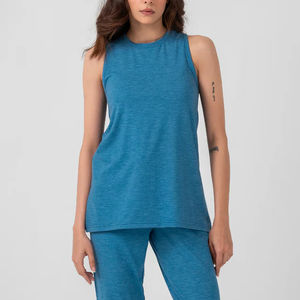 Venta caliente al por mayor ropa de gimnasio comodidad mujeres camiseta sin mangas 2025 más nuevo verano entrenamiento gimnasio ropa mujer ligero gimnasio camisetas sin mangas - Product Image 5