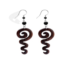 Wholesale Handmade Wooden <b>Earrings</b> Fashion for Women - Product Image 2
