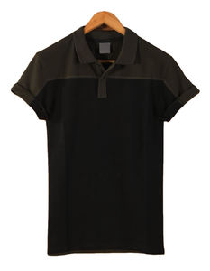Polo personnalisé tendance de haute qualité pour homme, col tricoté, uni, teint, avec poche, T-shirt - Product Image 2