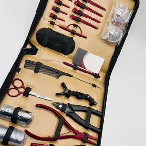 Hand Tied Stainless Steel Hair Extension Tool <b>Kit</b> Set with Needle & Plier Professional Hair Extension & <b>Beading</b> Tool <b>Kit</b> - Product Image 5