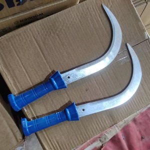 Faucille de jardin en acier à dents de fer avec manche en bois de 10,5 cm, lame de 11 pouces, zinguée - Vente flash - Product Image 1