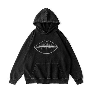 Sudadera Unisex Y2K Lisa para Hombre, Estilo Vintage, Lavada al Ácido, Informal, para Calle, Otoño, Ecológica - Product Image 6