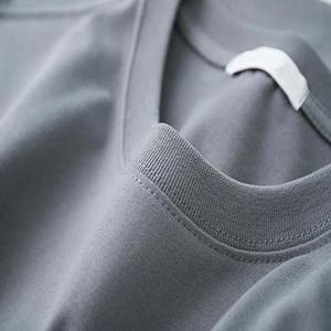 Poids lourd 220g vêtements pour hommes coton t-shirt grande taille haute rue Style qualité supérieure respirant col rond hommes chemises - Product Image 3