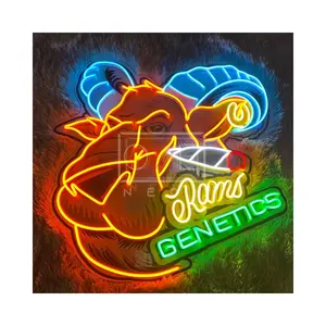 RAMS GENETICS Leucht reklame Benutzer definierte LED-Leuchten Neon Wand dekoration Für Home Bar Party, Landschafts beleuchtung, Neonlicht Zeichen Benutzer definierte Neon