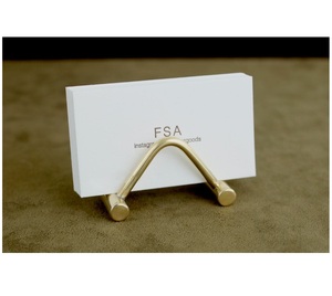 AK Brass Customized Brass Business Card Holder in Polish Finished Decorative Piece For Hotel Decor / <b>Desk</b> <b>Ornament</b> - Product Image 1
