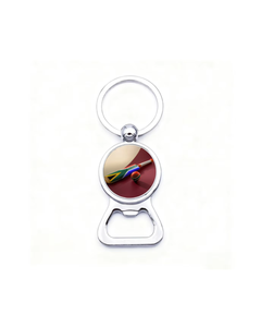 South African Cricket Sports 2-in-1 Plated Stainless Steel Bottle Opener <b>Keyring</b> Fashion Trend Personalized National Office Gift - Product Image 1