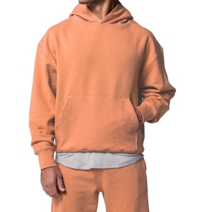 Sweat à capuche en molleton écologique de haute qualité, coupe classique, streetwear, logo personnalisé brodé, sweats à capuche pour hommes, polyester confortable - Product Image 3