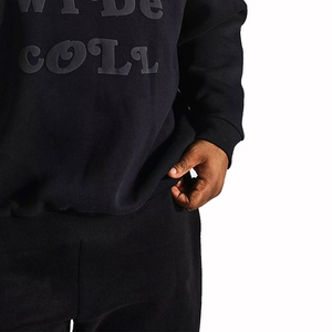 Pulls à capuche les plus vendus avec un design personnalisé et une impression en relief de lettres, motif uni, manches longues, coupe ample, unisexe - Product Image 6